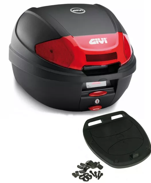 Givi Monolock Topcase E300N2 30 Liter schwarz inkl. Montagekit Motorrad Roller