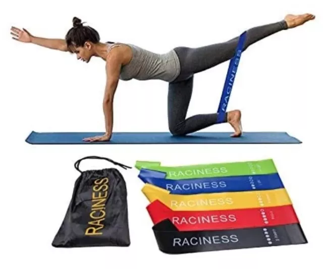 RESISTANCE EXERCISE BANDS |Home Gym Workout Band Fitness Yoga Training Men Women