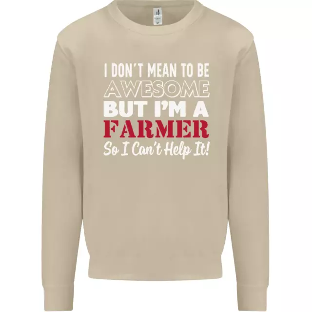 Felpa maglione da uomo I Dont Mean to Be but Im a Farmer Tractor 5
