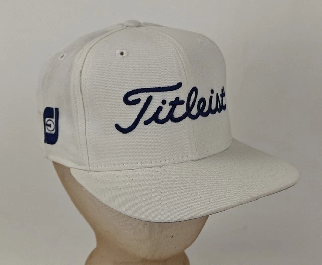 Vintage Titleist Golf USA Made White Fitted 7 1/8 Hat