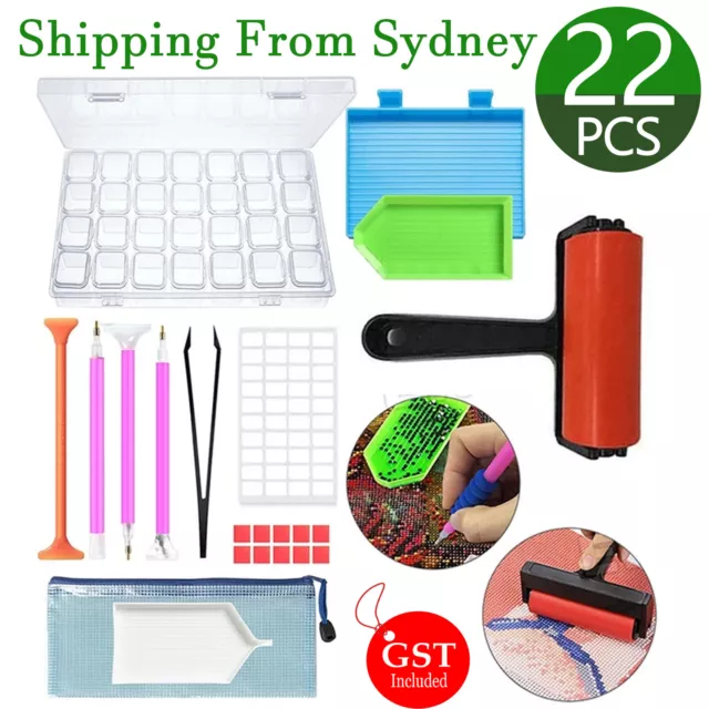 22 Piece 5D Diamond Painting Tools Box Diamond Accessories Diy Art Craft Pen Set