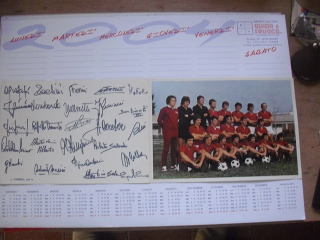 VINTAGE FOTO UFFICIALE TORINO CALCIO S.P.A 1973/74 autografi EUR 14