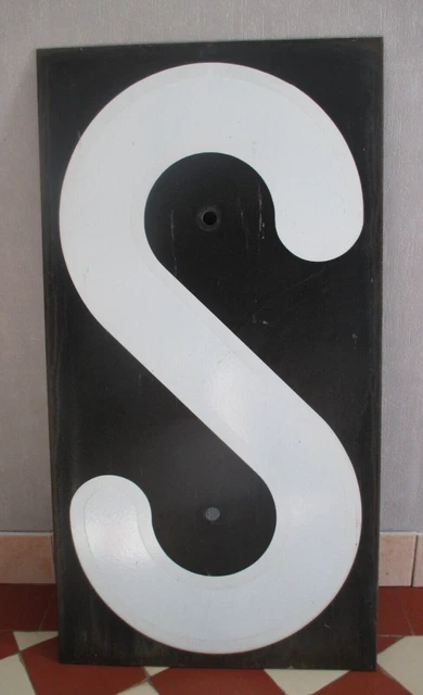 Grande Plaque Emaillee Ancienne S.n.c.f