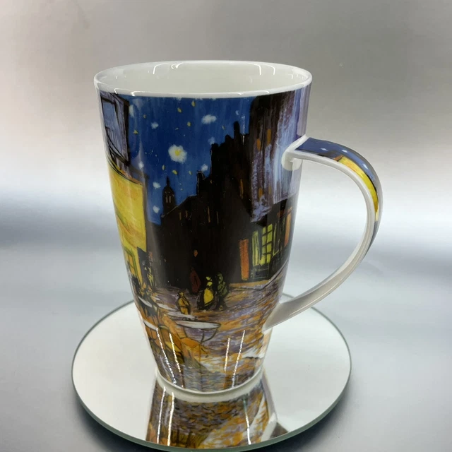 Dunoon Bone China Van Gogh Starry Night Outdoor Cafe 6” Jumbo Mug Mint England  Dunoon Bone China Van Gogh Starry Night Outdoor Cafe 6” Jumbo Mug Mint England 