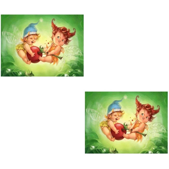 2 stücke Perlen Malerei Elfin Baby Muster Kreuzstich Malerei by Diamond Home