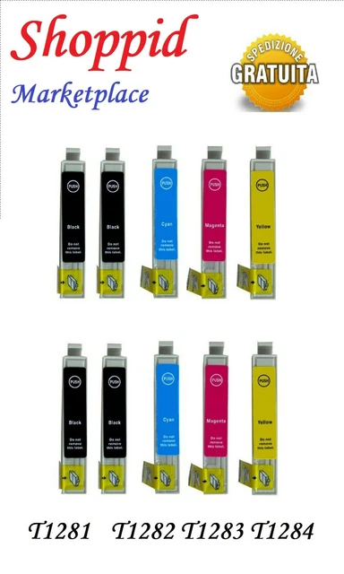 10 Cartucce Compatibili Per Stampante Epson Stylus S22 Sx125 Sx130 Sx230 Sx235W