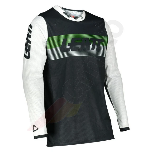 Camicia motocross offroad jersey leatt 4.5 V22 lite nero bianco S