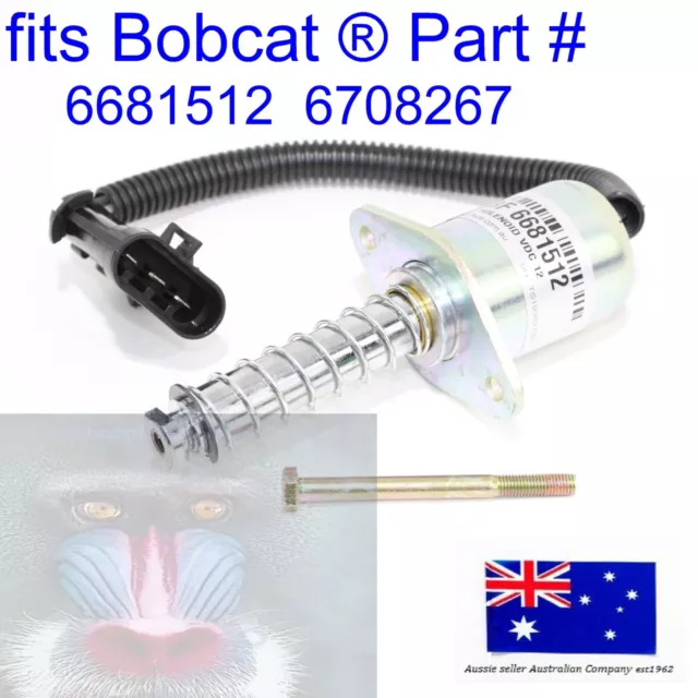 fits Bobcat Traction Lock Brake Solenoid 6681512 Screw 6708267 S530 S550 S570