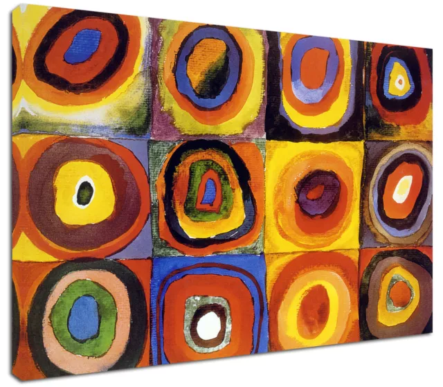 Quadro Moderno Astratto Arredamento Kandinsky Cerchi Arredo Arte Stampa su Tela