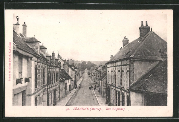 CPA Sézanne, Rue d´Epernay