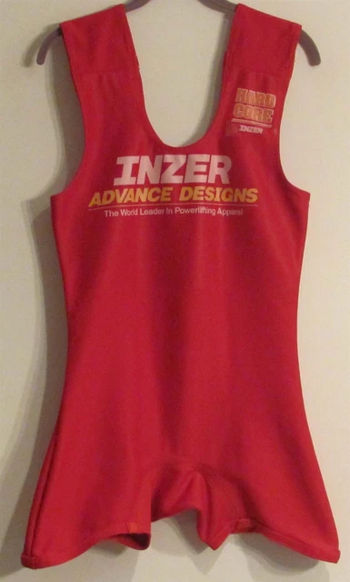 Inzer HardCore Squat Suit 33 Red LU (Straps Shortened 2") Discontinued Color!