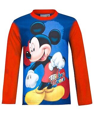 Disney Ragazzi Mickey Mouse Stampa Top Età 3 A 8 Anni