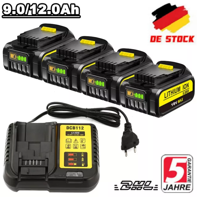 Für DeWalt DCB184  Akku 18V 5 Ah XR Li-Ion Batterie DCB182 DCB205 DCB200