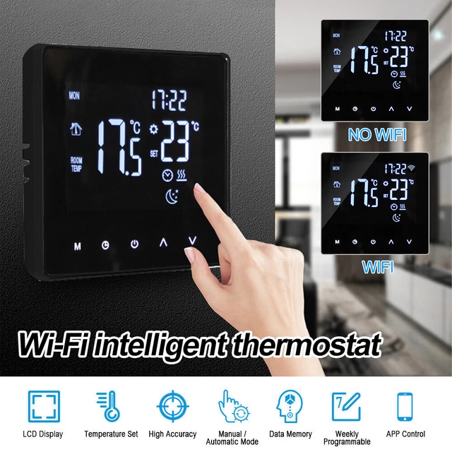 Digital Smart Wireless Thermostat Programmable wifi Home Room Sensor App Control