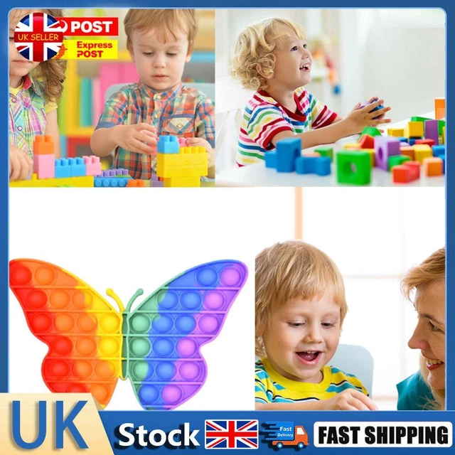 Silicone Autism Squeeze Bubble Decompression Sensory Toys for Kids (Butterfly) H