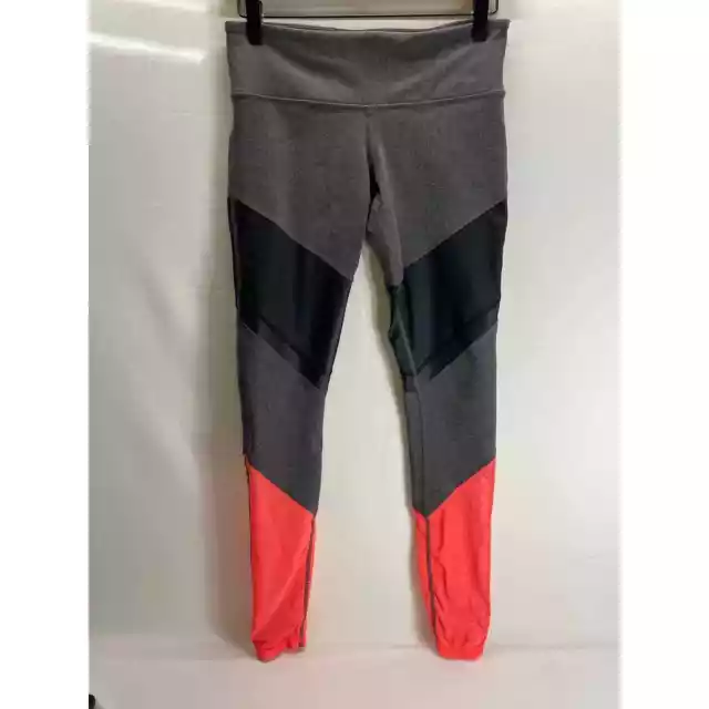 Alo Yoga High-Waist Alosoft Sheila Legging Grey Orange Black Size Small