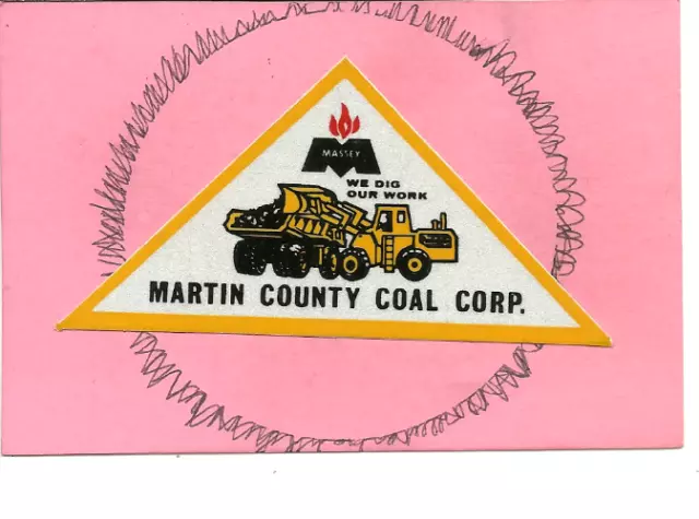 Massey Martin County Coal Co - Coal Mining Sticker-Decal