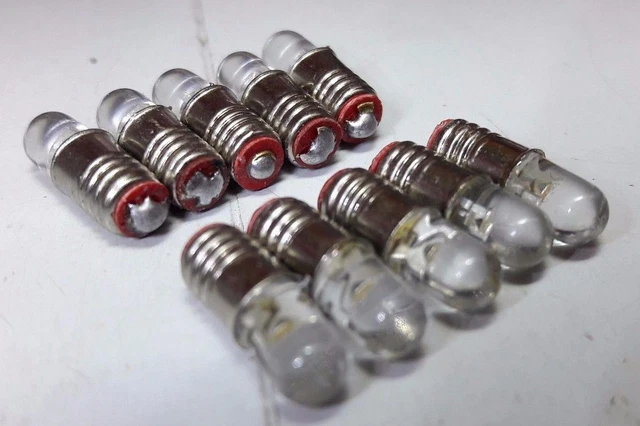 10-Piece E5.5 19V Lighting Base Set For Model Houses & Dioramas - Complete New Kit