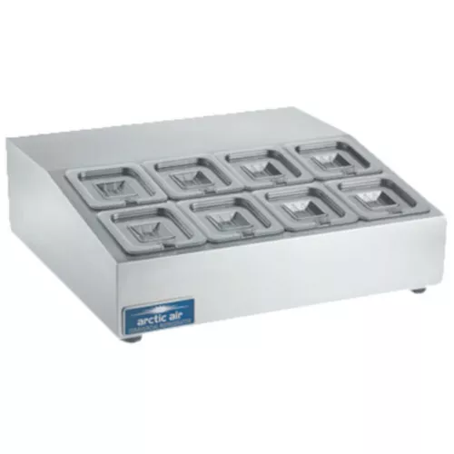 Arctic Air ACP8SQ Compact Refrigerated Countertop Pan Rail Arctic Air ACP8SQ Compact Refrigerated Countertop Pan Rail