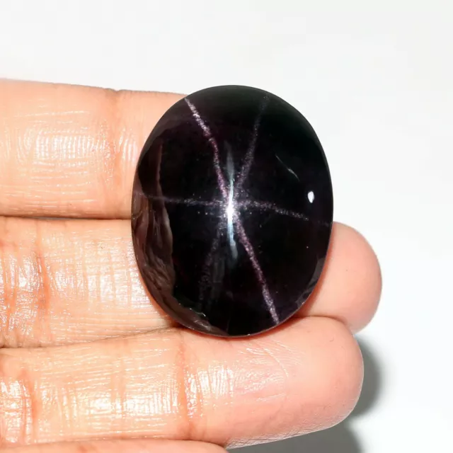 26 Cts GTL Certified Natural Star Garnet 18x14 Oval Cabochon 6 Ray Star Garnet