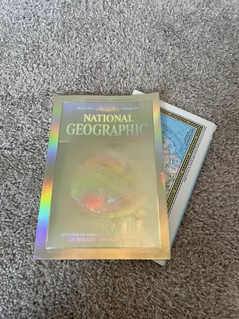 National Geographic Magazine December 1988 Holographic Cover Vol 174 No 6 w/ Map