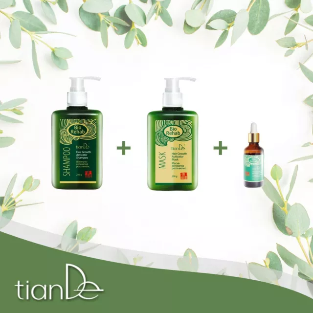 Bio Rehab TianDe Anti Hair Loss Herbal Hair Growth Activator Shampoo Mask Tonic
