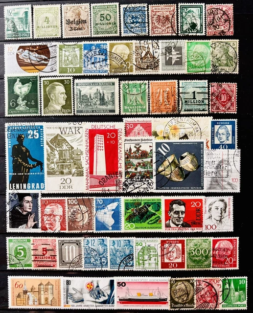 Stamps In Germany GERMANY COLLECTION REICH Ddr Hitler Altdeutsch Old New Stamps Lot ...