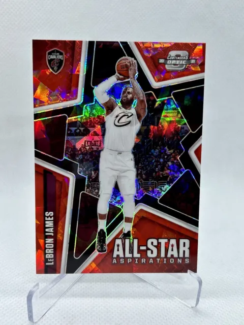 2020 LeBron James Contenders Optic All-Star Aspirations Red Cracked Ice Prizm #1