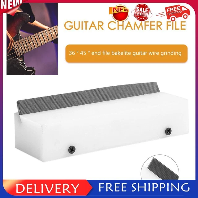 Gitarren-Bundabschrägungsfeile, 35-Grad-Schneidkante, Gitarrenbauer-Reparatur (e