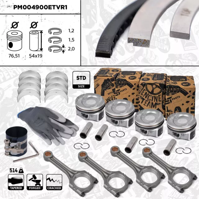 Pistone + Biella Set VW Seat Skoda 1,4 036105701AB 03C107065AQ 036105701S Cava