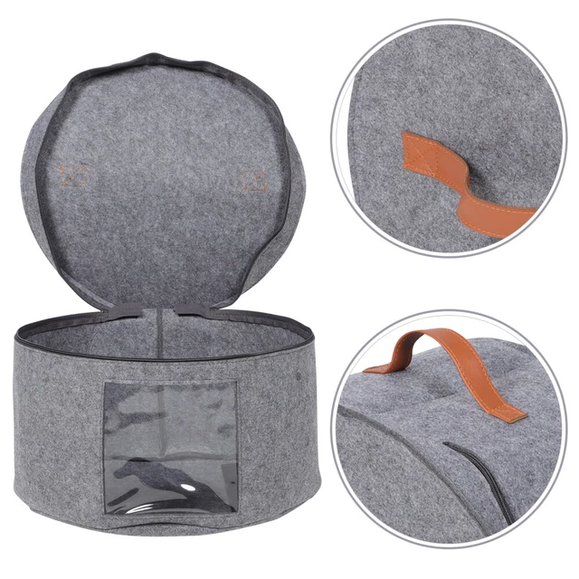 Tessuto non tessuto cappello scatola portaoggetti signorina rotonda organizzatore cappello