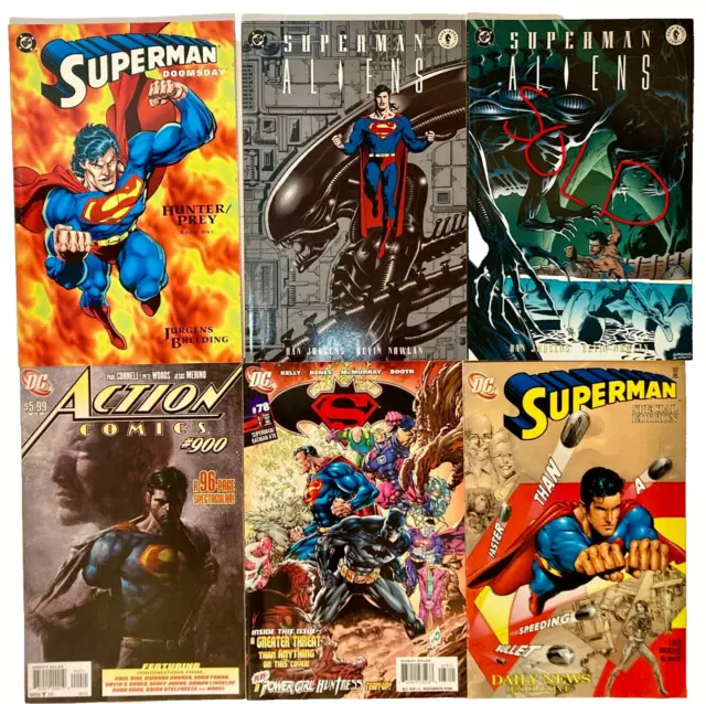 Superman Comics & Graphic Novels Mixed Lot DC Dark Horse Action Aliens Doomsday