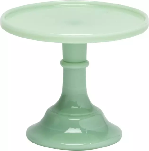Jadeite 6" Glass Cake Stand - By Mosser Glass