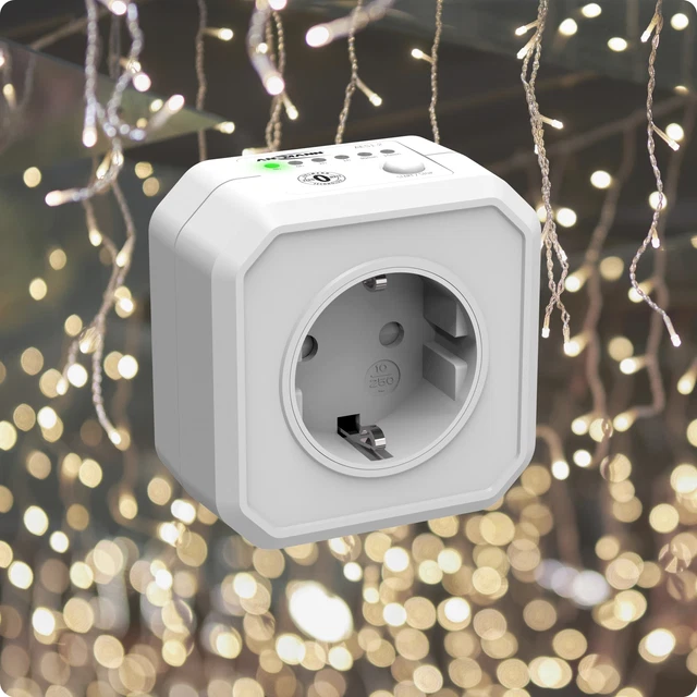 Ansmann 5024063 Steckdosen Timer Digital Tagesprogramm 2500 W Ip20 ANSMANN TIMER STECKDOSE, kompakter Energiespar Stecker für innen,2500W
