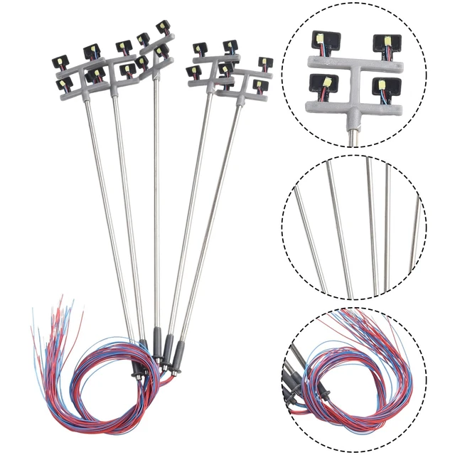 Lampadaire 1/100 LED 3V pour maquette