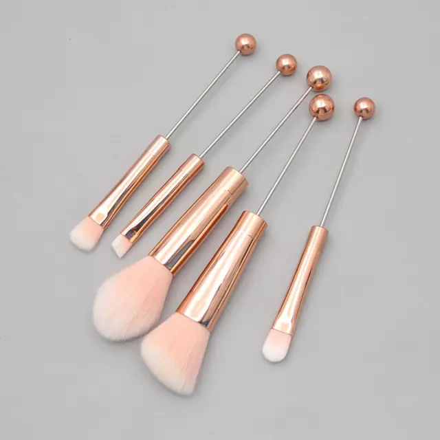 5 Pieces Beaded Eyeshadow Brush DIY Makeup Brushes Set for Adults Lady Women
