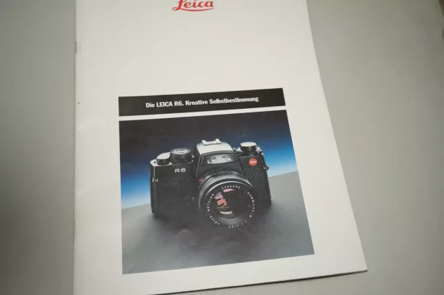 Leica Ernst Leitz Wetzlar Germany Prospekt Leica R6
