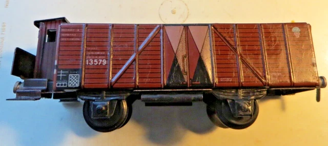 BUB 13579 Spur S Hochbordwagen mit Bremserhaus 13579 der DR Spurweite 22 mm gut