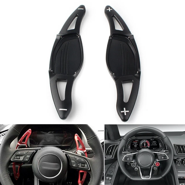 2 pz prolunga volante paddle shifter per Audi R8 RS3 RS4 RS5 TT RS nero