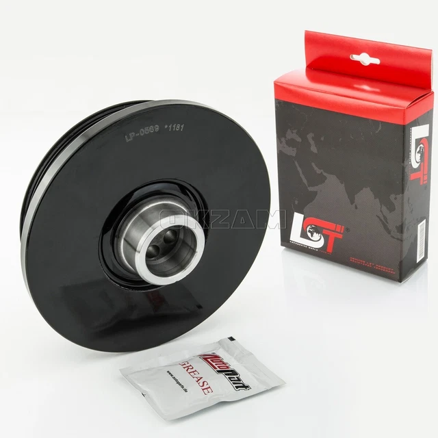 VIBRATION ABSORBER PISTON Shaft Flat Belts Pulley for BMW 3er 325d