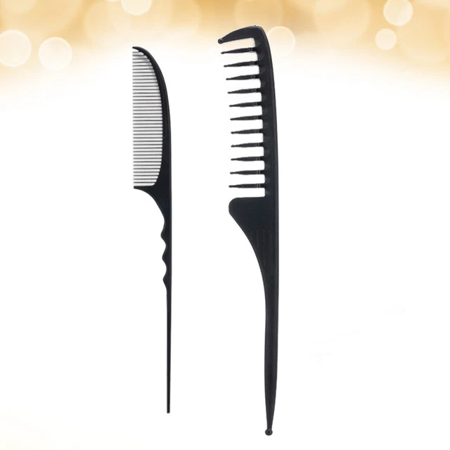 2 pz pettine classico per acconciatura pettine portatile pettine pratico per capelli dritto