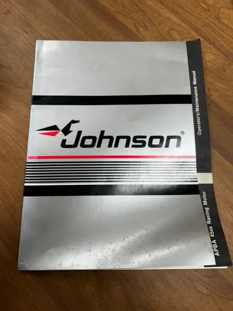 1986-1996 Evinrude Johnson Operator / Maint. Manual APBA 45ss