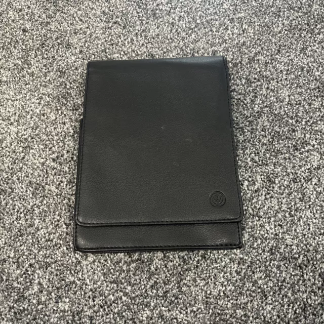 Genuine Vw Document Wallet Folder Manual Handbook Service Holder Leather Black