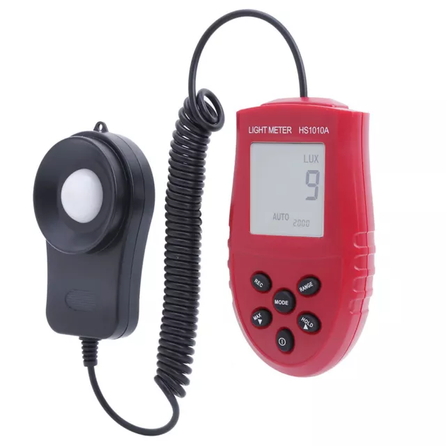Digital Light Meter Auto&8209;Ranging Portable Luxmeter Photomete HEL