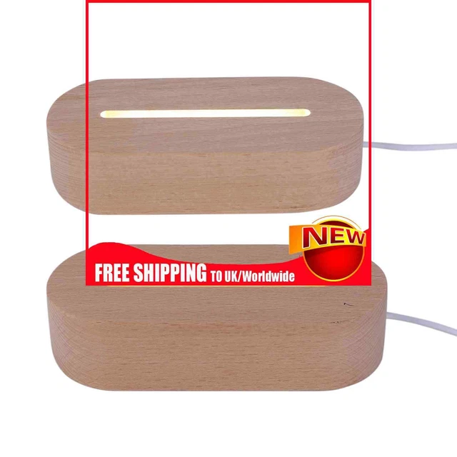 Ovaler Displaysockel - Zum Selbermachen umweltfreundlich Holz beleuchteter Sockel Ständer für Display