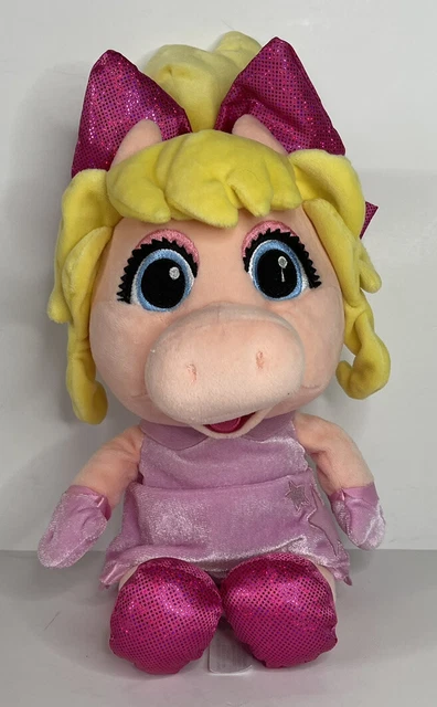 Disney Store Miss Piggy Muppet Babies Plush Pig Pink 14" Soft Toy Stuffed Ani  C