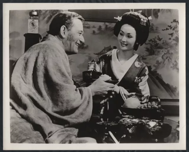 JOHN WAYNE EIKO ANDO in The Barbarian And The Geisha '58 JAPANESE TEA
