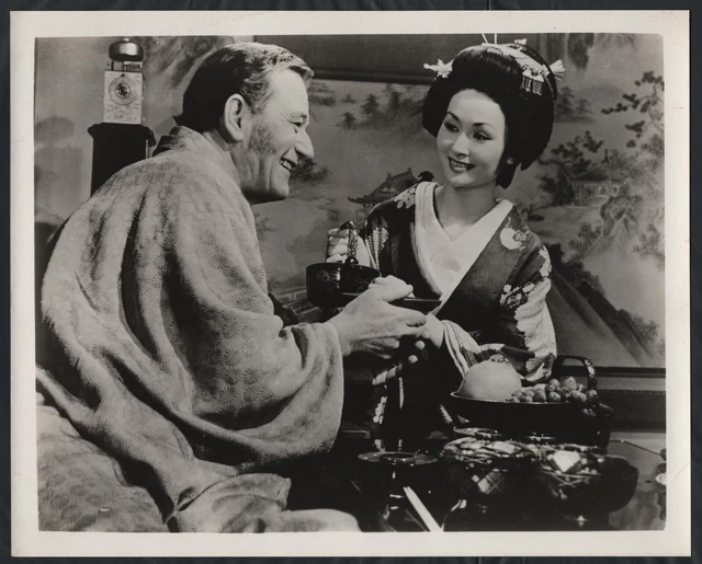 JOHN WAYNE EIKO ANDO in The Barbarian And The Geisha '58 JAPANESE TEA