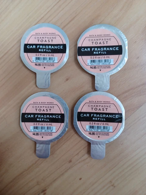 4  Bath and Body Works SCENTPORTABLE CHAMPAGNE TOAST Car Fragrance Refill