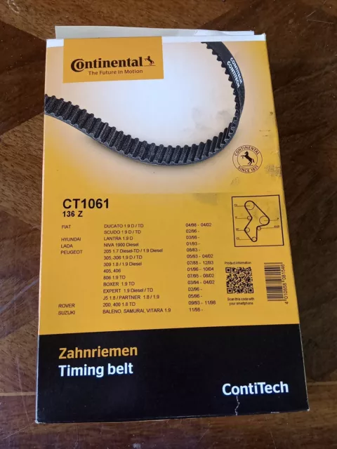 CONTITECH Courroie de distribution 136 dents pour CITROEN C15 XANTIA ZX CT1061